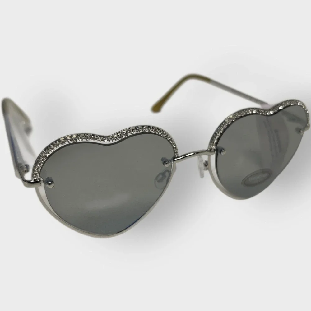 New‎ Authentic BEBE Sunglasses BBOP 1030 045 Silver Frame GRAY LENS 100% UV